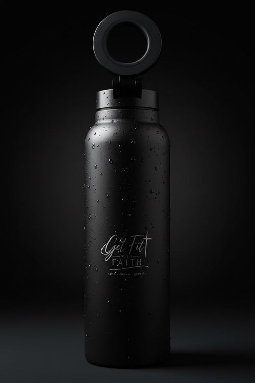 Get Fit with Faith MagSafe Bottle, Black