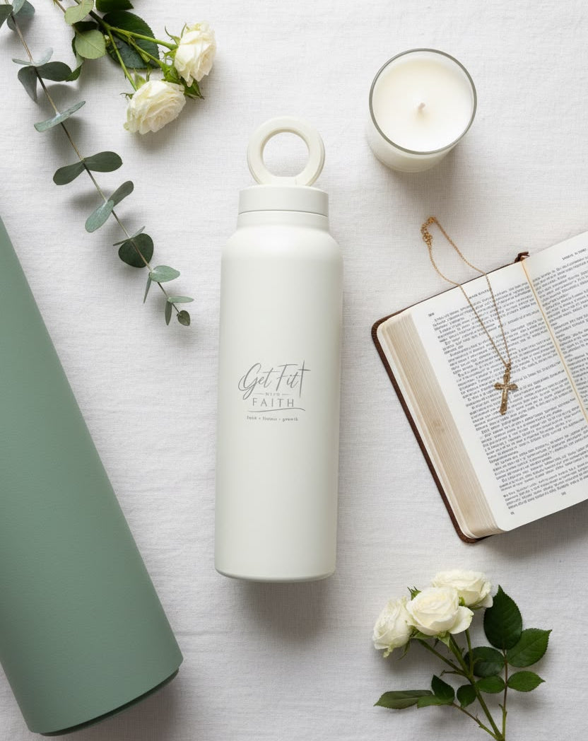 Get Fit with Faith MagSafe Bottle, Cream